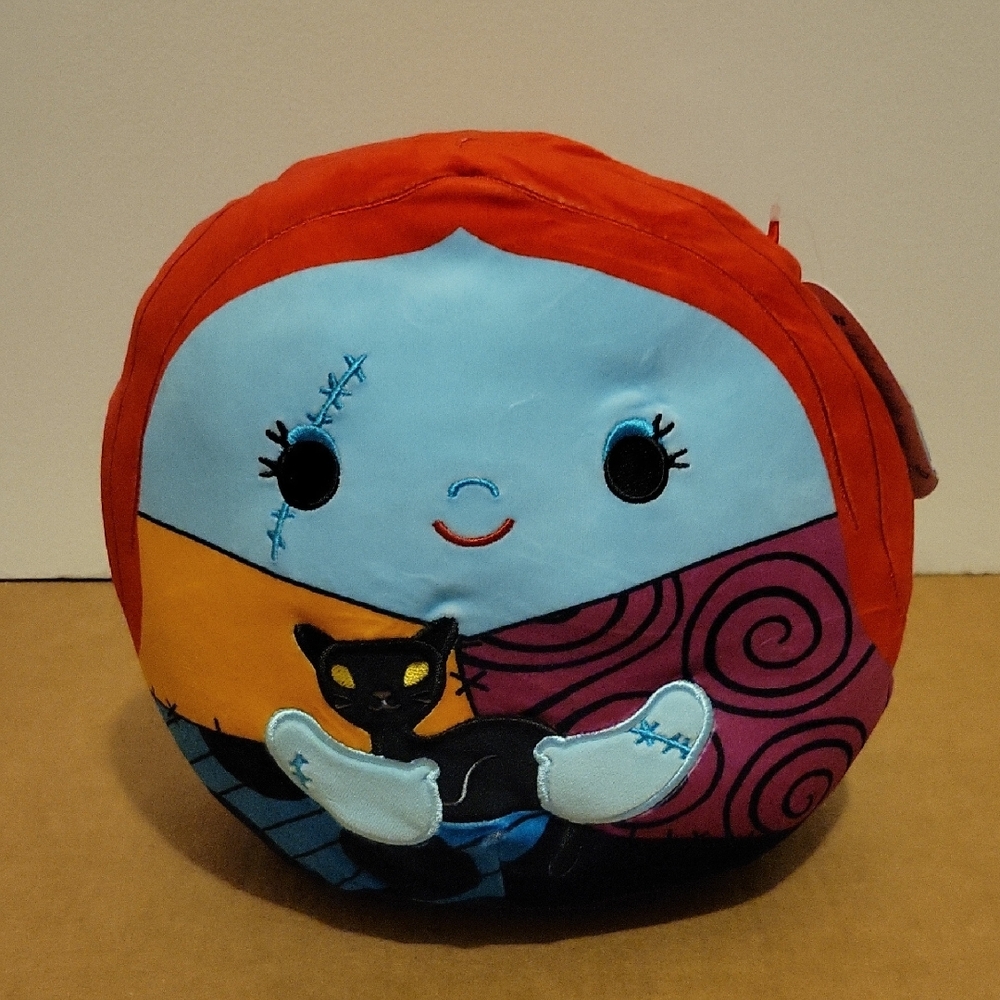 NWT: Squishmallows Original Disney Sally Holding Black Cat